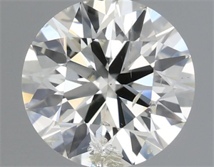 Picture of Natural Diamond 0.50 Carats, Round with Excellent Cut, J Color, SI2 Clarity and Certified by IGI