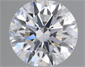 Natural Diamond 0.41 Carats, Round with Excellent Cut, D Color, VS1 Clarity and Certified by IGI