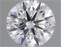 Natural Diamond 0.40 Carats, Round with Excellent Cut, D Color, VVS2 Clarity and Certified by IGI