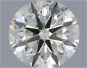 Natural Diamond 0.47 Carats, Round with Excellent Cut, K Color, VVS2 Clarity and Certified by IGI