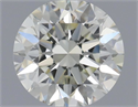 Natural Diamond 0.49 Carats, Round with Excellent Cut, K Color, VVS1 Clarity and Certified by IGI