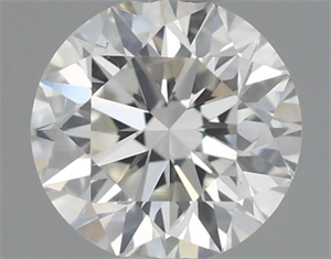 Picture of Natural Diamond 0.51 Carats, Round with Excellent Cut, H Color, SI2 Clarity and Certified by IGI