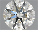 Natural Diamond 0.41 Carats, Round with Excellent Cut, J Color, VS1 Clarity and Certified by IGI