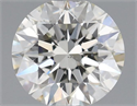 Natural Diamond 0.52 Carats, Round with Excellent Cut, J Color, VS2 Clarity and Certified by IGI