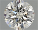 Natural Diamond 0.50 Carats, Round with Excellent Cut, J Color, VS2 Clarity and Certified by GIA