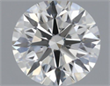 Natural Diamond 0.40 Carats, Round with Excellent Cut, J Color, SI1 Clarity and Certified by GIA