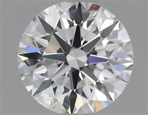 Picture of Natural Diamond 0.42 Carats, Round with Excellent Cut, G Color, VS2 Clarity and Certified by GIA