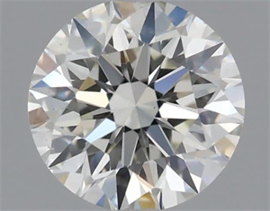 Picture of Natural Diamond 0.50 Carats, Round with Excellent Cut, K Color, VS2 Clarity and Certified by GIA