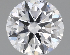 Picture of Natural Diamond 0.50 Carats, Round with Excellent Cut, E Color, SI1 Clarity and Certified by IGI