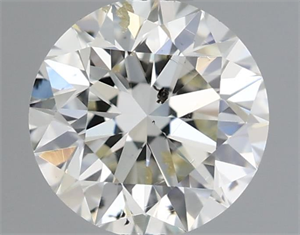 Picture of Natural Diamond 0.68 Carats, Round with Excellent Cut, J Color, SI2 Clarity and Certified by IGI