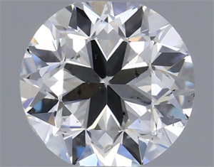 Picture of Natural Diamond 0.50 Carats, Round with Good Cut, H Color, SI1 Clarity and Certified by GIA