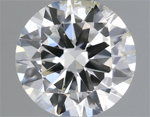 Picture of Natural Diamond 0.50 Carats, Round with Very Good Cut, F Color, SI2 Clarity and Certified by IGI