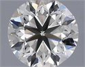 Natural Diamond 0.50 Carats, Round with Good Cut, H Color, VS2 Clarity and Certified by IGI