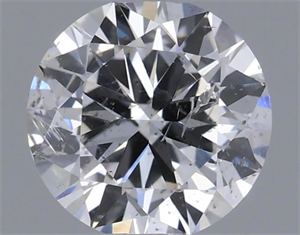 Picture of Natural Diamond 0.50 Carats, Round with Good Cut, F Color, SI2 Clarity and Certified by IGI