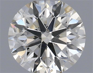 Picture of Natural Diamond 0.50 Carats, Round with Excellent Cut, J Color, SI1 Clarity and Certified by IGI