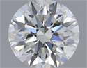 Natural Diamond 0.43 Carats, Round with Excellent Cut, J Color, VS2 Clarity and Certified by GIA