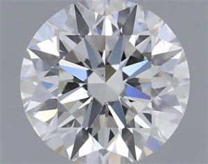 Picture of Natural Diamond 0.43 Carats, Round with Excellent Cut, J Color, VS2 Clarity and Certified by GIA