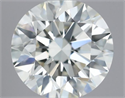 Natural Diamond 0.41 Carats, Round with Excellent Cut, J Color, VVS2 Clarity and Certified by GIA