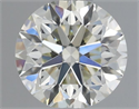 Natural Diamond 0.51 Carats, Round with Very Good Cut, J Color, VS1 Clarity and Certified by IGI