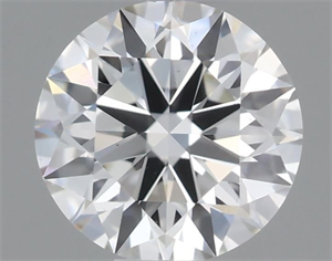 Picture of Natural Diamond 0.44 Carats, Round with Excellent Cut, I Color, VS2 Clarity and Certified by GIA