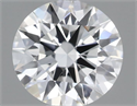 Natural Diamond 0.41 Carats, Round with Excellent Cut, I Color, IF Clarity and Certified by GIA