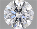 Natural Diamond 0.41 Carats, Round with Excellent Cut, F Color, SI1 Clarity and Certified by GIA