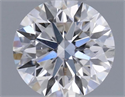 Natural Diamond 0.41 Carats, Round with Excellent Cut, D Color, SI2 Clarity and Certified by GIA