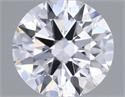 Natural Diamond 0.40 Carats, Round with Excellent Cut, F Color, VS2 Clarity and Certified by GIA