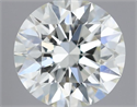 Natural Diamond 0.49 Carats, Round with Excellent Cut, J Color, SI1 Clarity and Certified by GIA