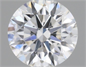 Natural Diamond 0.43 Carats, Round with Excellent Cut, F Color, SI1 Clarity and Certified by GIA