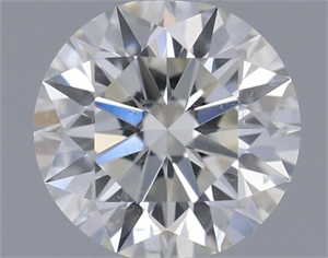 Picture of Natural Diamond 0.50 Carats, Round with Excellent Cut, I Color, SI2 Clarity and Certified by GIA