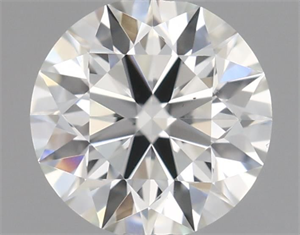 Picture of Natural Diamond 0.40 Carats, Round with Excellent Cut, K Color, VS2 Clarity and Certified by GIA