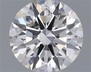 Picture of Natural Diamond 0.41 Carats, Round with Excellent Cut, F Color, VS2 Clarity and Certified by GIA