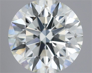 Picture of Natural Diamond 0.51 Carats, Round with Excellent Cut, K Color, VS1 Clarity and Certified by GIA