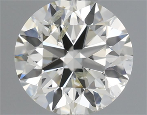 Picture of Natural Diamond 0.50 Carats, Round with Excellent Cut, I Color, SI2 Clarity and Certified by IGI