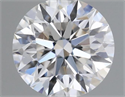 Natural Diamond 0.41 Carats, Round with Excellent Cut, F Color, SI1 Clarity and Certified by GIA