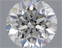 Natural Diamond 0.50 Carats, Round with Good Cut, J Color, VS2 Clarity and Certified by IGI