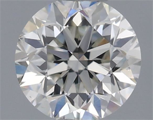 Picture of Natural Diamond 0.50 Carats, Round with Good Cut, J Color, VS2 Clarity and Certified by IGI