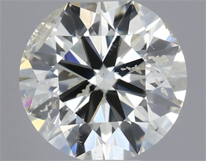 Picture of Natural Diamond 0.55 Carats, Round with Excellent Cut, I Color, SI2 Clarity and Certified by IGI