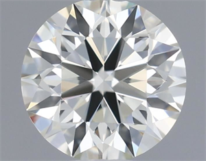 Picture of Natural Diamond 0.47 Carats, Round with Excellent Cut, K Color, IF Clarity and Certified by IGI