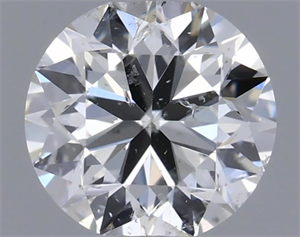 Picture of Natural Diamond 0.50 Carats, Round with Very Good Cut, F Color, SI2 Clarity and Certified by IGI