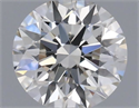 Natural Diamond 0.50 Carats, Round with Excellent Cut, H Color, VVS2 Clarity and Certified by IGI