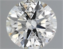 Natural Diamond 0.60 Carats, Round with Excellent Cut, J Color, SI2 Clarity and Certified by IGI