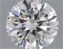 Natural Diamond 0.60 Carats, Round with Very Good Cut, H Color, SI2 Clarity and Certified by IGI