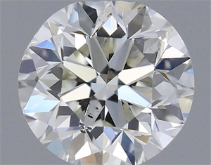 Picture of Natural Diamond 0.50 Carats, Round with Good Cut, J Color, VS2 Clarity and Certified by IGI