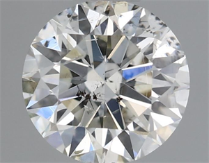 Picture of Natural Diamond 0.51 Carats, Round with Excellent Cut, I Color, SI2 Clarity and Certified by IGI