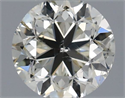 Natural Diamond 0.50 Carats, Round with Good Cut, J Color, SI2 Clarity and Certified by IGI