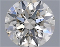 Natural Diamond 0.41 Carats, Round with Excellent Cut, J Color, SI1 Clarity and Certified by IGI