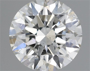 Picture of Natural Diamond 0.51 Carats, Round with Excellent Cut, H Color, SI2 Clarity and Certified by IGI