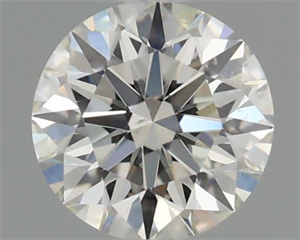 Picture of Natural Diamond 0.42 Carats, Round with Excellent Cut, I Color, SI1 Clarity and Certified by GIA